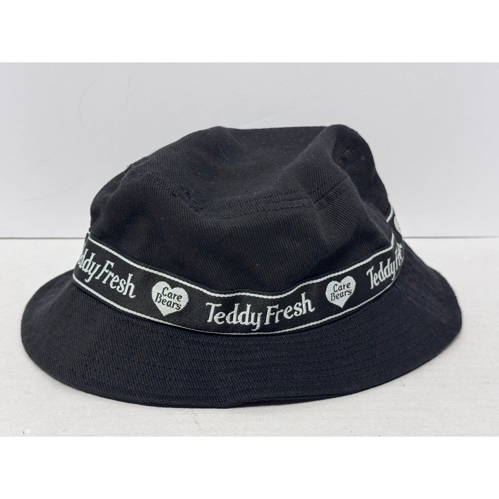 Teddy Fresh X Care Bears collab bucket hat osfm Black White Stitched One size